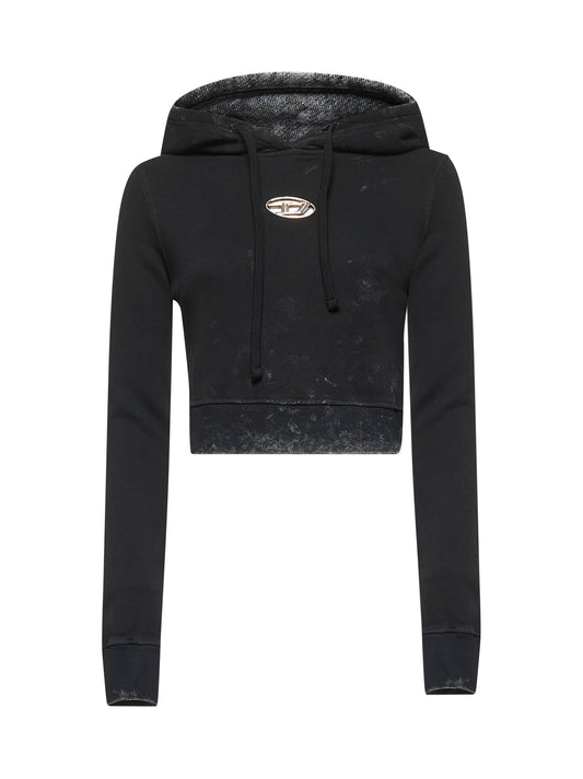 Felpa con cappuccio F-Slimmy-Hood-P5 nera