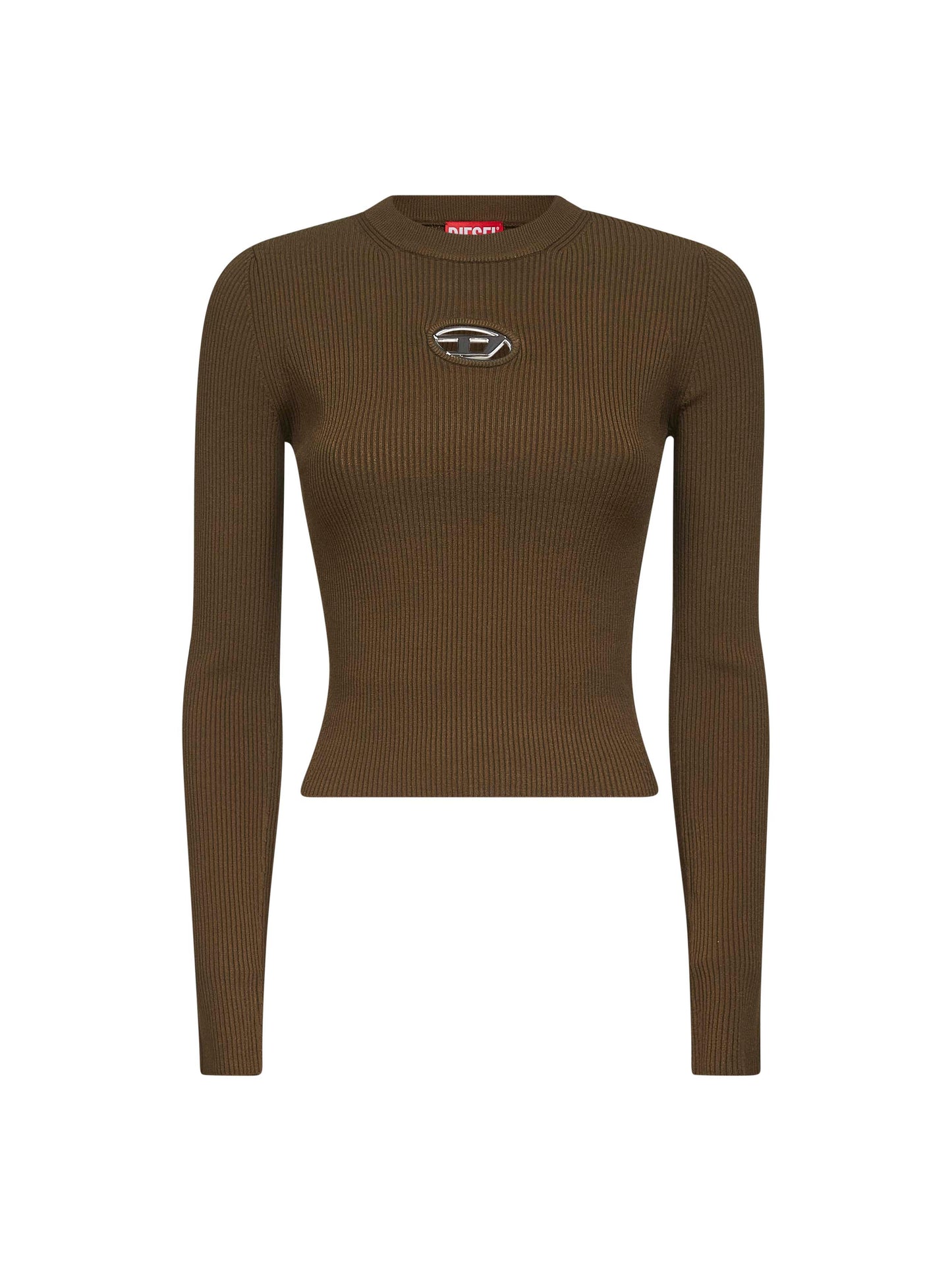 Green ribbed viscose M-Valari top