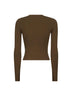 Green ribbed viscose M-Valari top