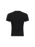 T-Uncutie-Long-Od-Q1 slim t-shirt in black organic jersey