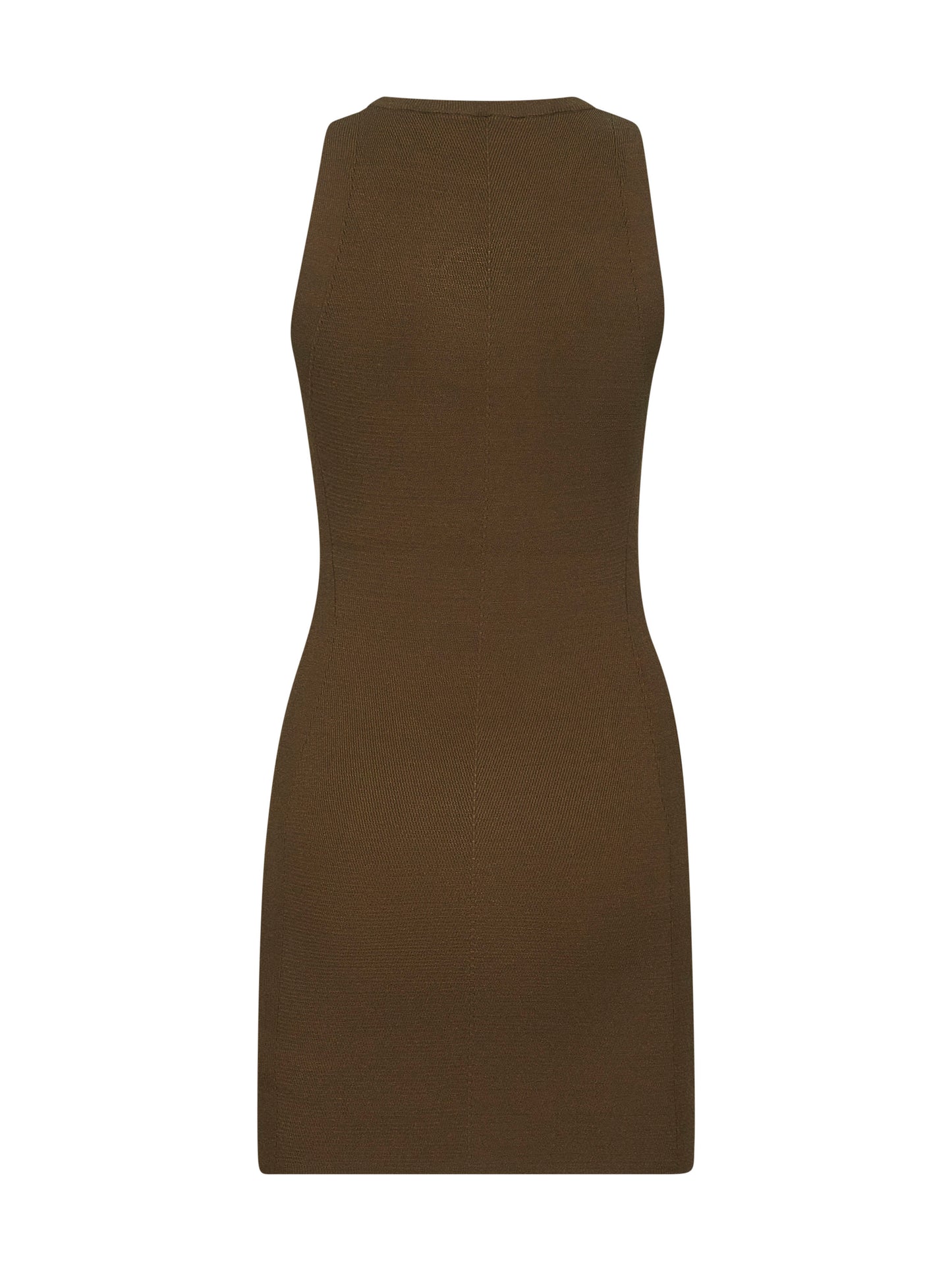 Green ribbed viscose M-Caddix minidress