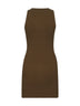 Green ribbed viscose M-Caddix minidress