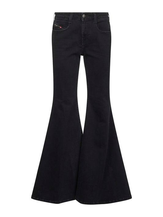 Black Flare Jeans 1970 D-Bleess 09m69