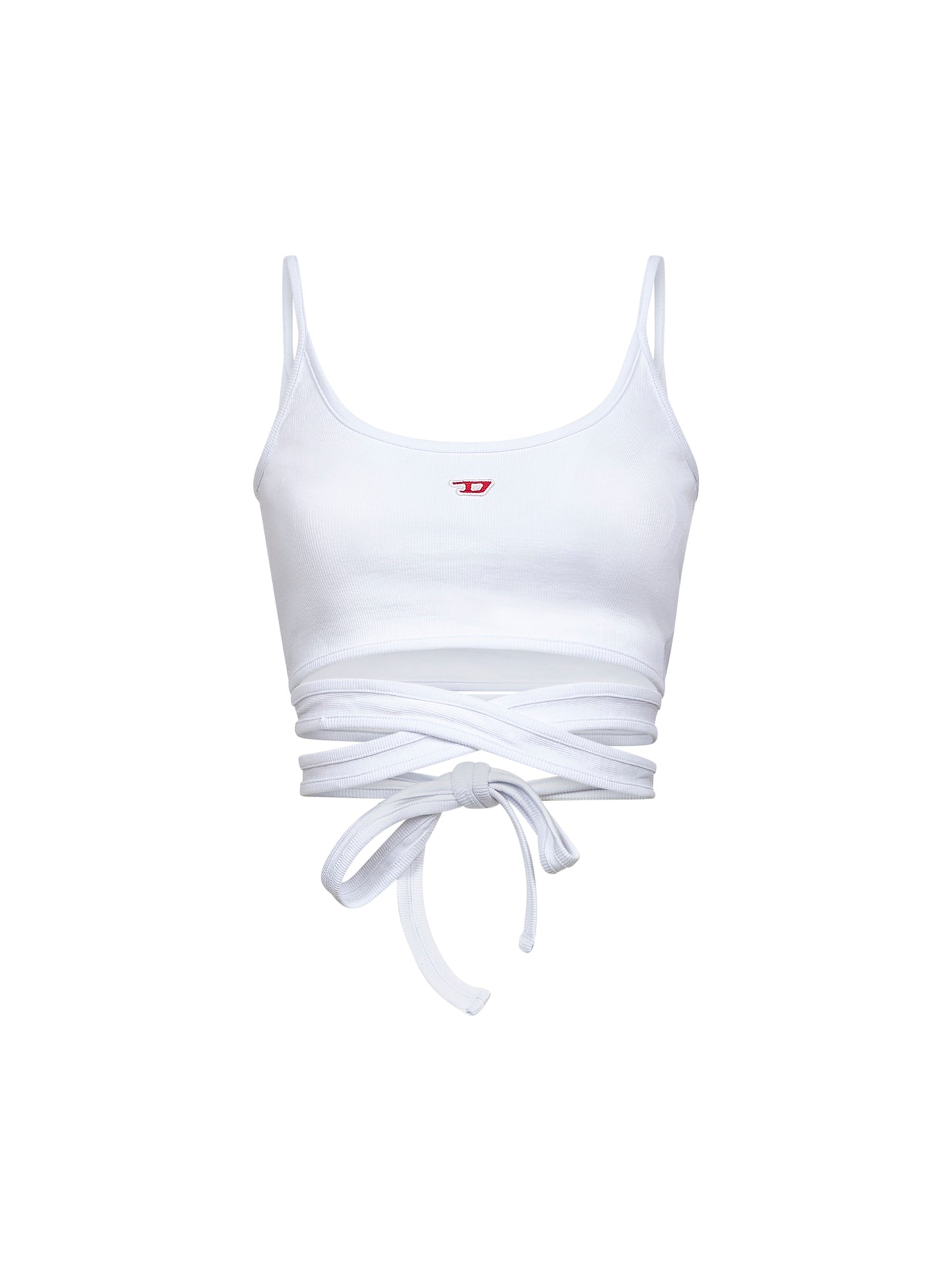 White ribbed cotton T-Leya-Tail top
