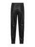 Black distressed eco-leather P-Hoenix trousers