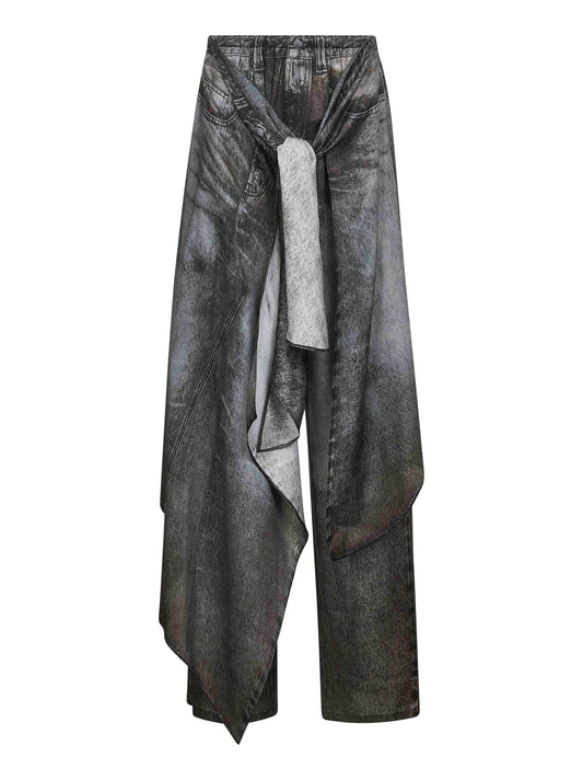 Grey P-Aloma wrap trousers