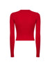 Red ribbed wool M-Olina top