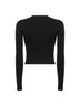Black ribbed wool M-Olina top