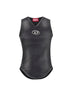 Top De-Nessi-S1 in denim e jersey nero<BR/>
