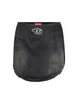 Minigonna De-Vany-S in denim e jersey nero
