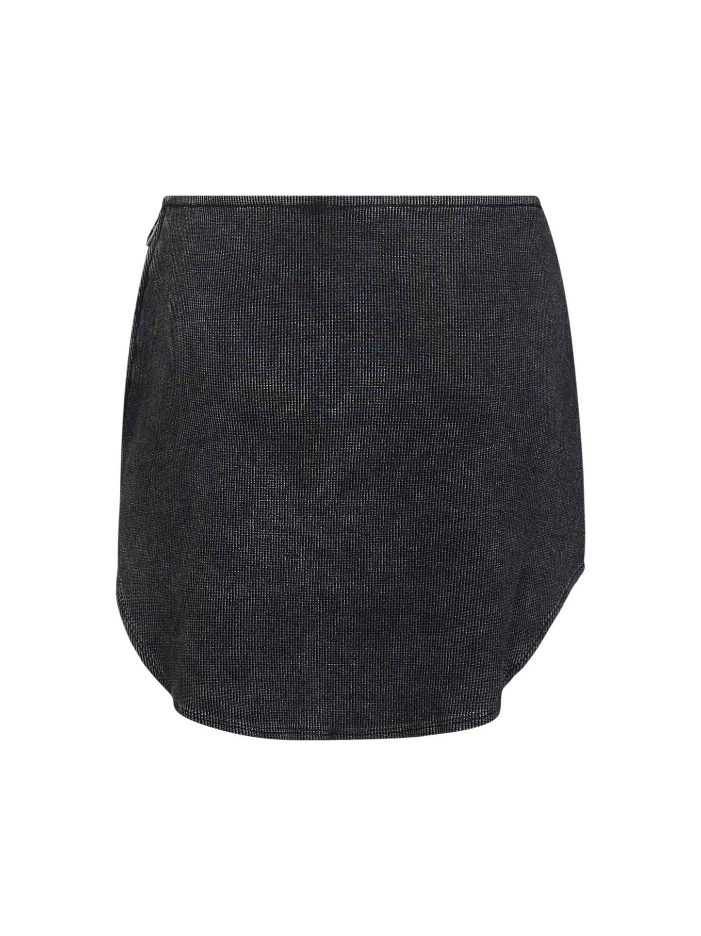 Minigonna De-Vany-S in denim e jersey nero