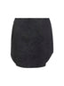 Minigonna De-Vany-S in denim e jersey nero