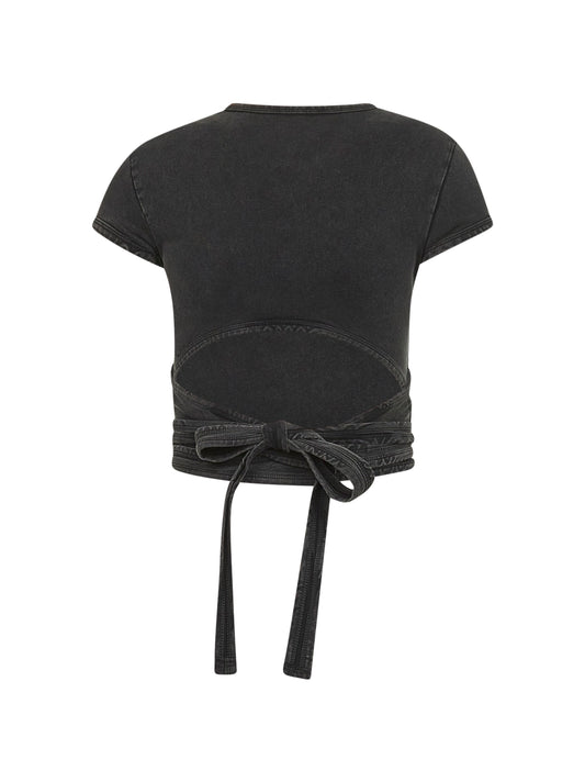 Black denim effect T-Bunny-Tail-R1 T-shirt