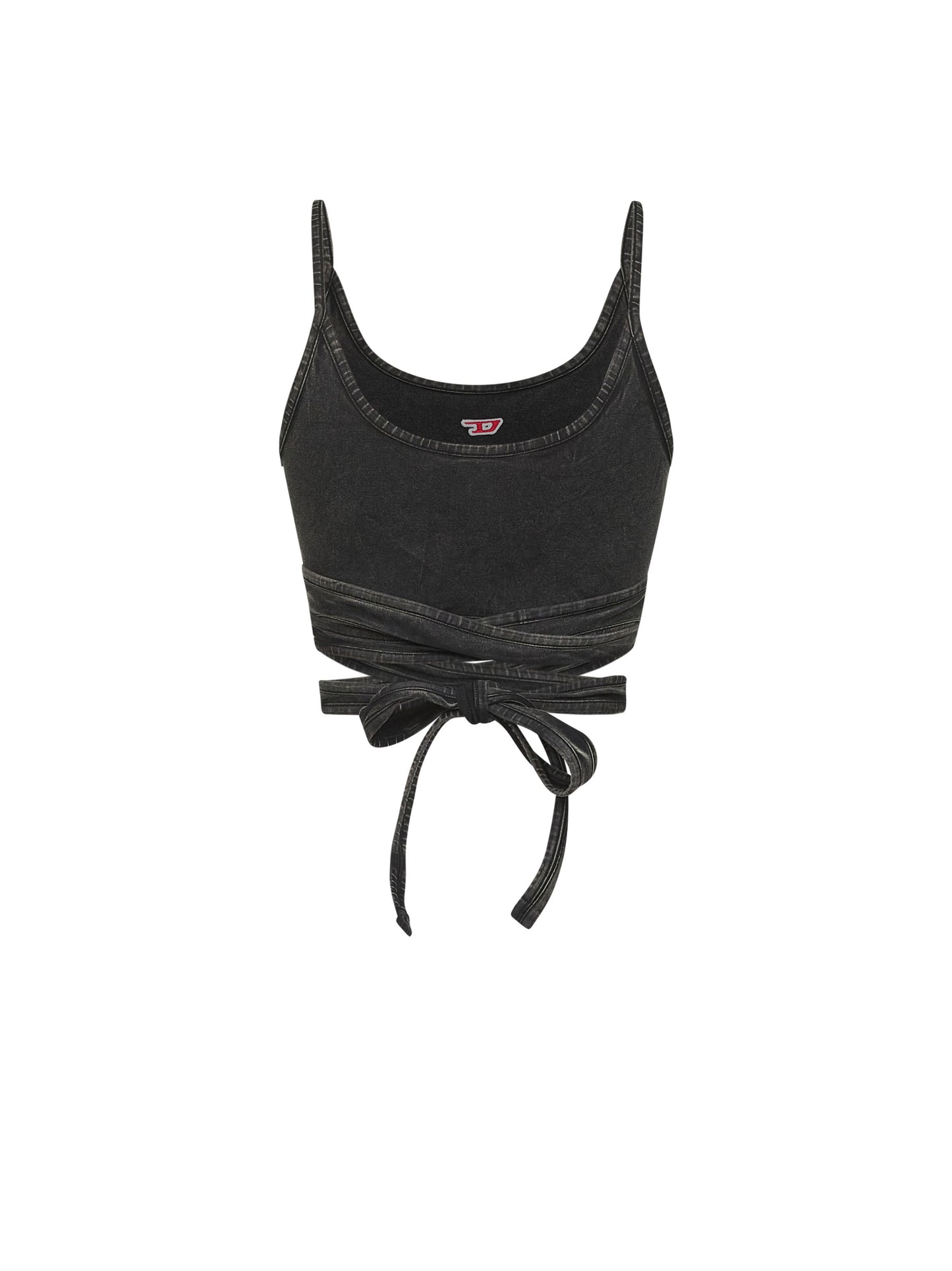 Black denim-effect T-Leya-Tail-R1 top