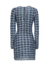 Light blue houndstooth denim M-Halma minidress