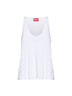 White ribbed cotton T-Ipsya-Lkds tank top
