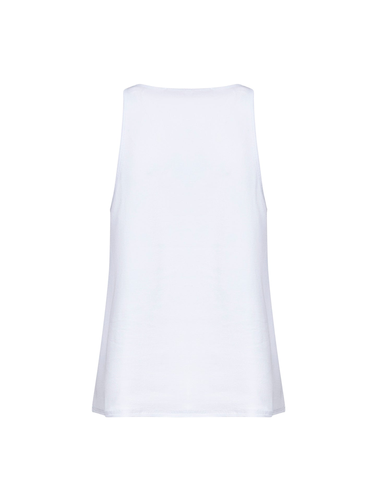 White ribbed cotton T-Ipsya-Lkds tank top