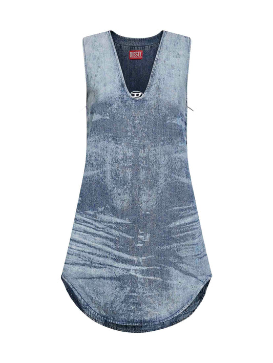 Miniabito De-Laris-Dress-Fsh azzurro