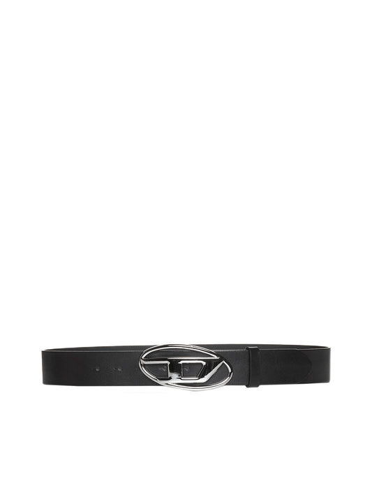 Belt with D-logo buckle