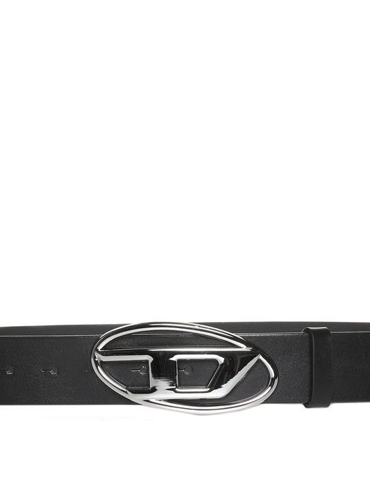 Belt with D-logo buckle