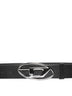 Belt with D-logo buckle
