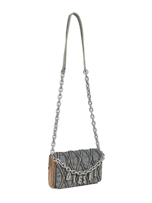 Blue Charm-D Wallet Strap wallet on chain