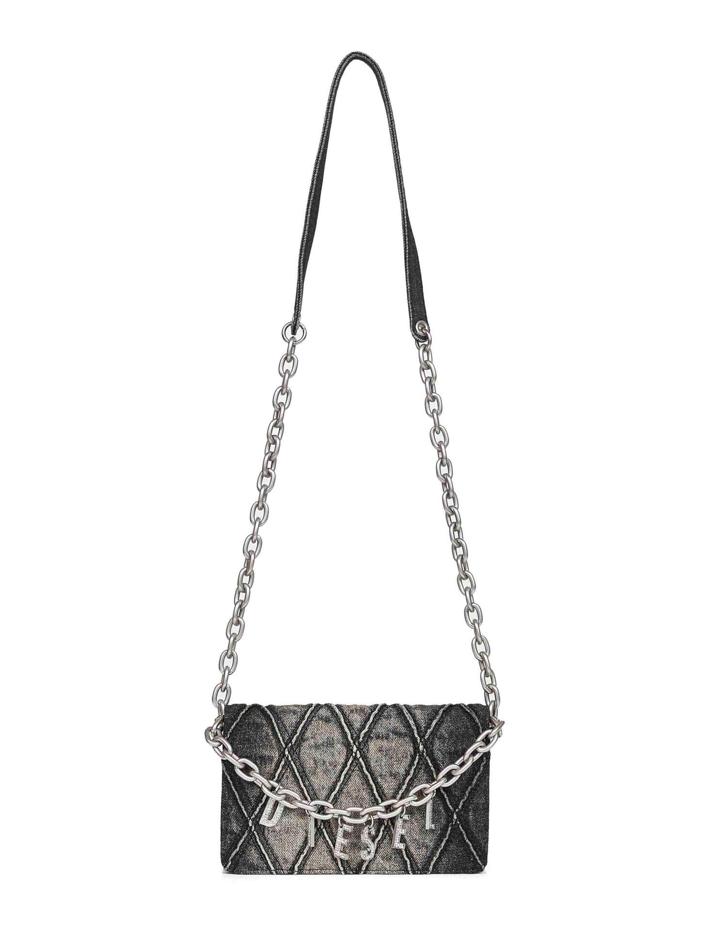 Black Charm-D Wallet Strap wallet on chain