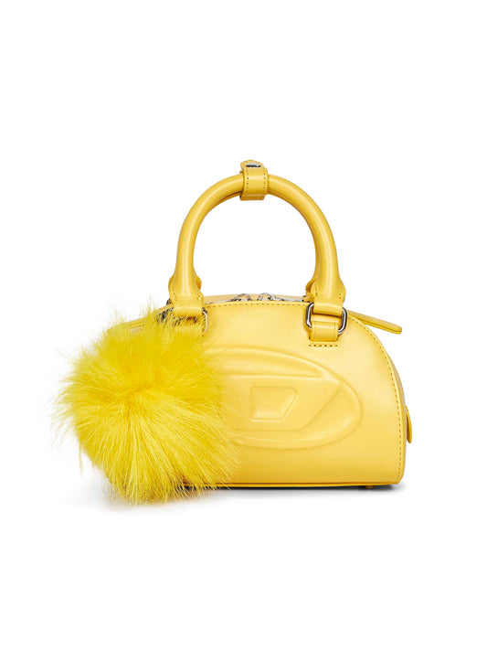 Yellow 1DR Dome Crossbody mini bowling bag <BR/>