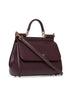 Burgundy large Sicily handbag