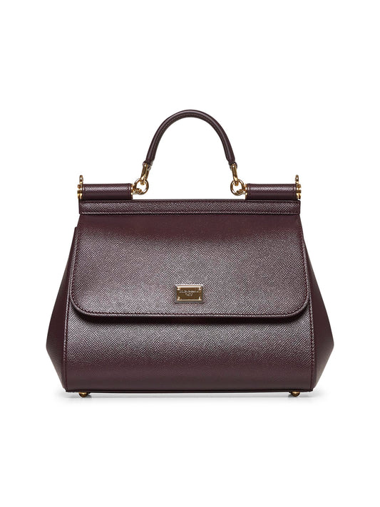Burgundy large Sicily handbag