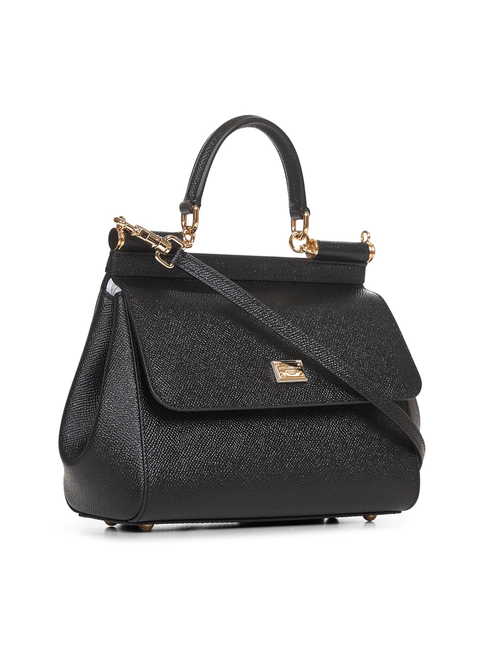 Black medium Sicily handbag – Daniello.com