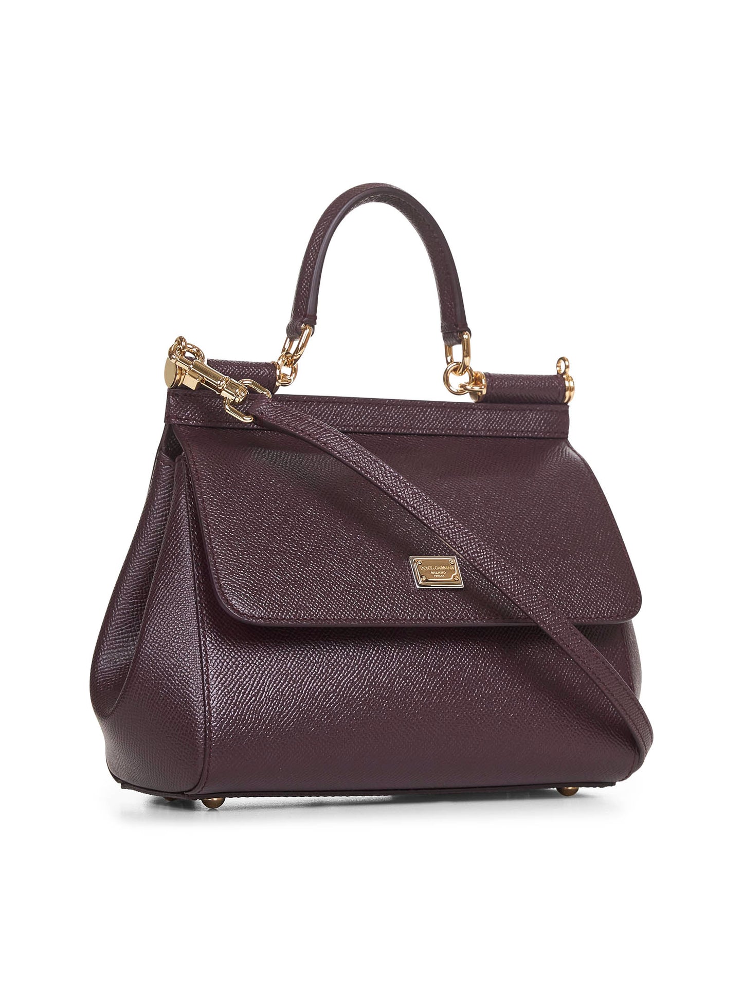 Burgundy medium Sicily handbag