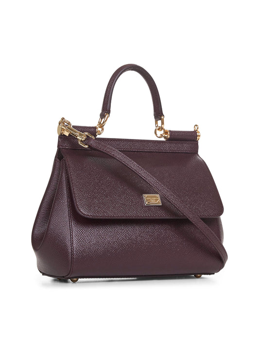 Burgundy medium Sicily handbag