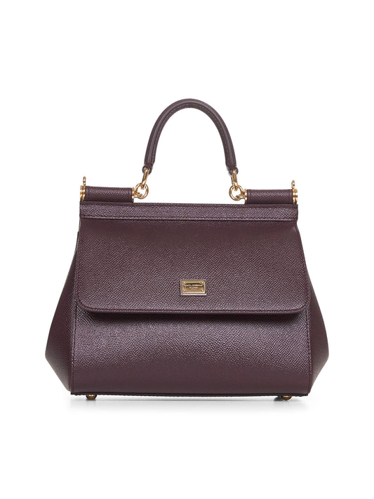 Burgundy medium Sicily handbag