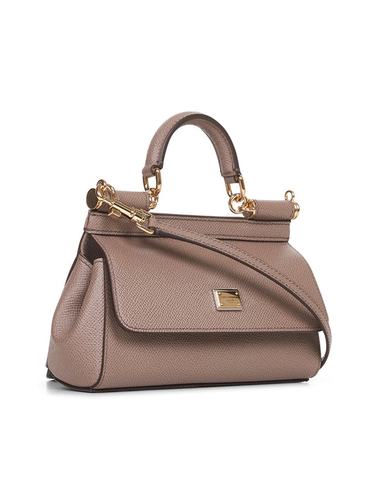 Taupe small Sicily handbag