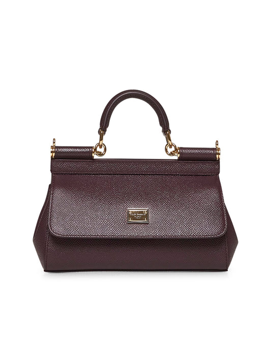 Borsa a mano Sicily piccola bordeaux