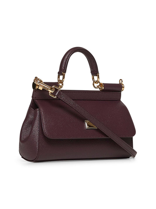 Borsa a mano Sicily piccola bordeaux