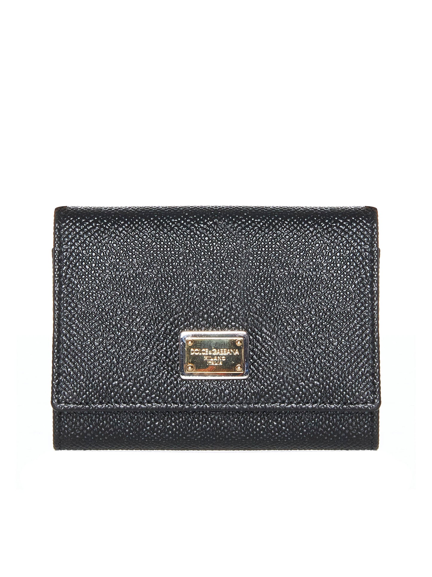 Black Dauphine leather wallet