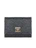Black Dauphine leather wallet