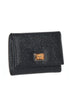 Black Dauphine leather wallet