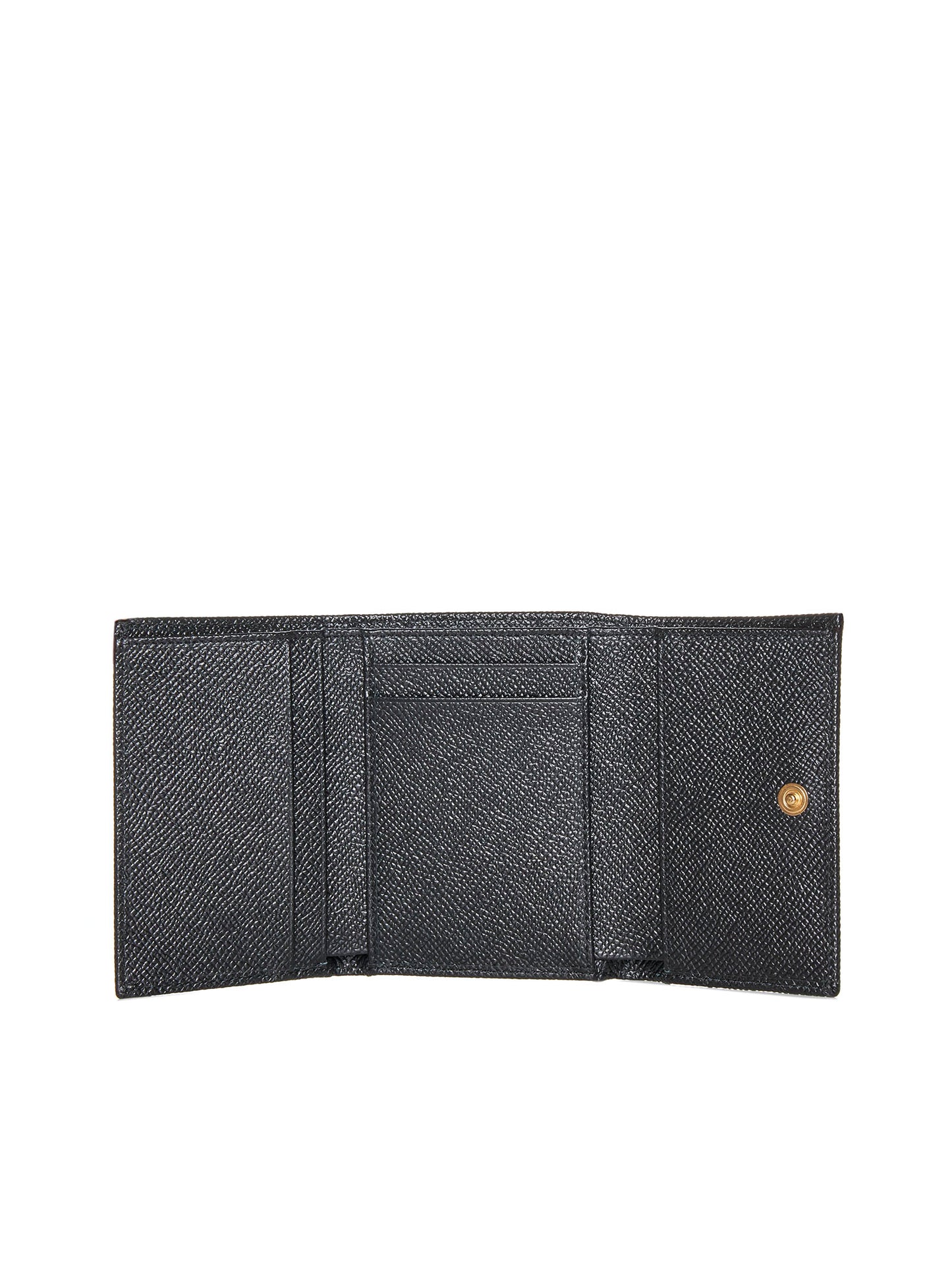 Black Dauphine leather wallet