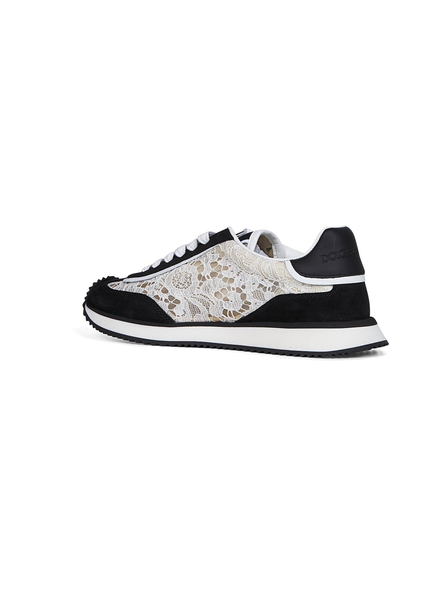 White and black DG CUSHION sneakers