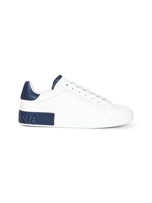 White calf leather Portofino sneakers