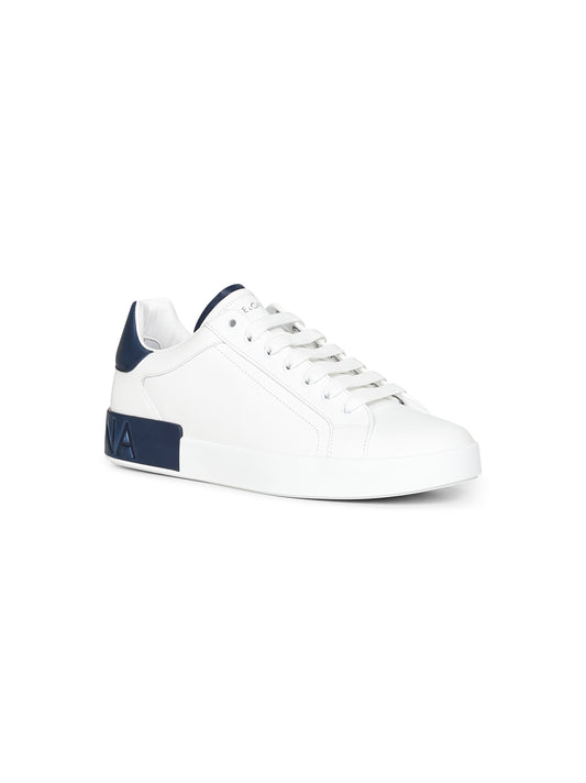 White calf leather Portofino sneakers