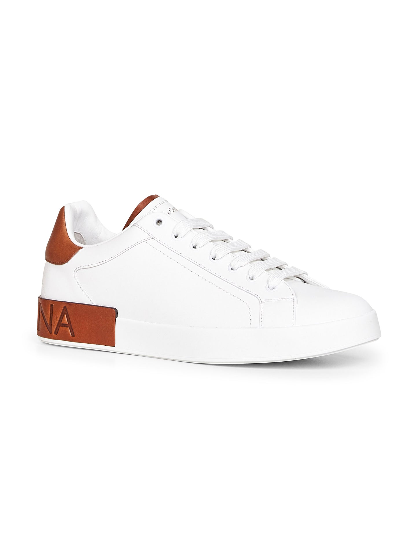 White calf leather Portofino sneakers
