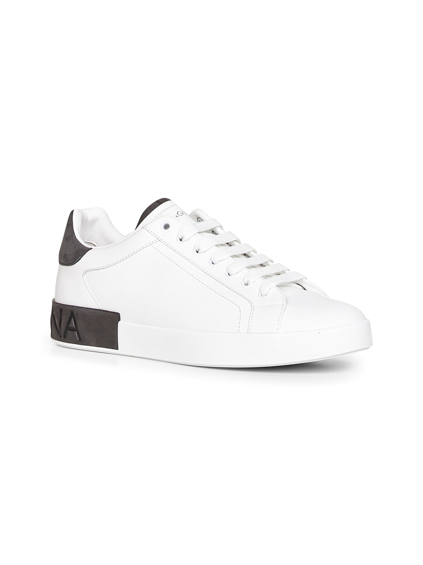 White calf leather Portofino sneakers