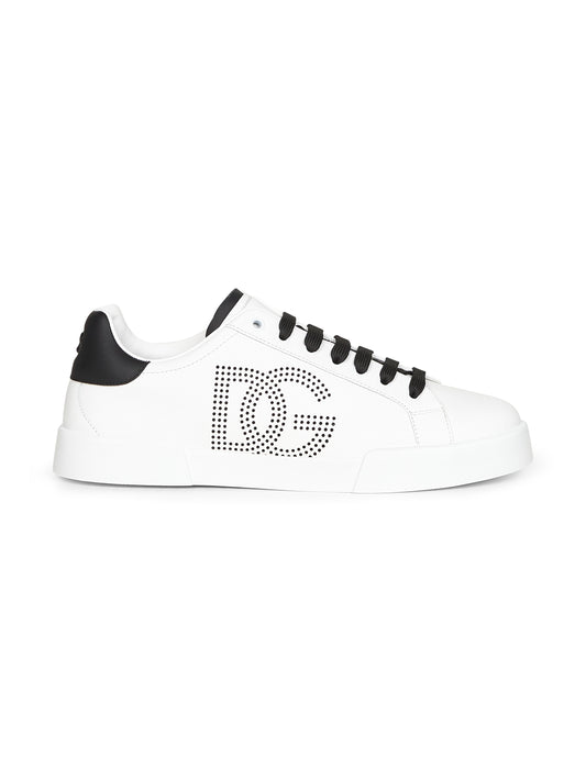 White calf leather Portofino sneakers