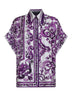 Camicia in twill stampa Maiolica