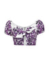 Maiolica print poplin top