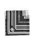 Logo print silk twill scarf